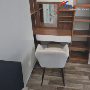 Bàn Trang Điểm Cũ Gỗ MDF Kèm Gương Soi Giá Rẻ