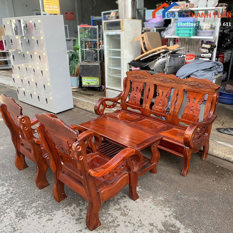 bo-salon-go-tu-nhien-cu-kieu-dang-don-gian-4 Bộ Salon Gỗ Tự Nhiên Cũ Kiểu Dáng Đơn Giản