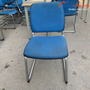 Ghế Văn Phòng Chân Quỳ Cũ Màu Xanh Khung Chắc Chắn