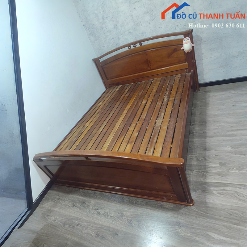 giuong-ngu-cu-1m6x2m-go-xoan-dao-ben-dep-2 Thanh Lý Đồ Nội Thất Cũ - Chuyên Mua Bán Bàn Ghế Cũ Giá Tốt Nhất