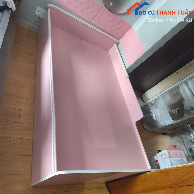 giuong-ngu-tre-em-cu-mau-hong-de-thuong-1 Giường Ngủ Trẻ Em Cũ Màu Hồng Dễ Thương