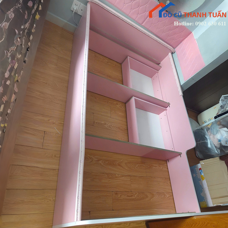giuong-ngu-tre-em-cu-mau-hong-de-thuong-2 Giường Ngủ Trẻ Em Cũ Màu Hồng Dễ Thương
