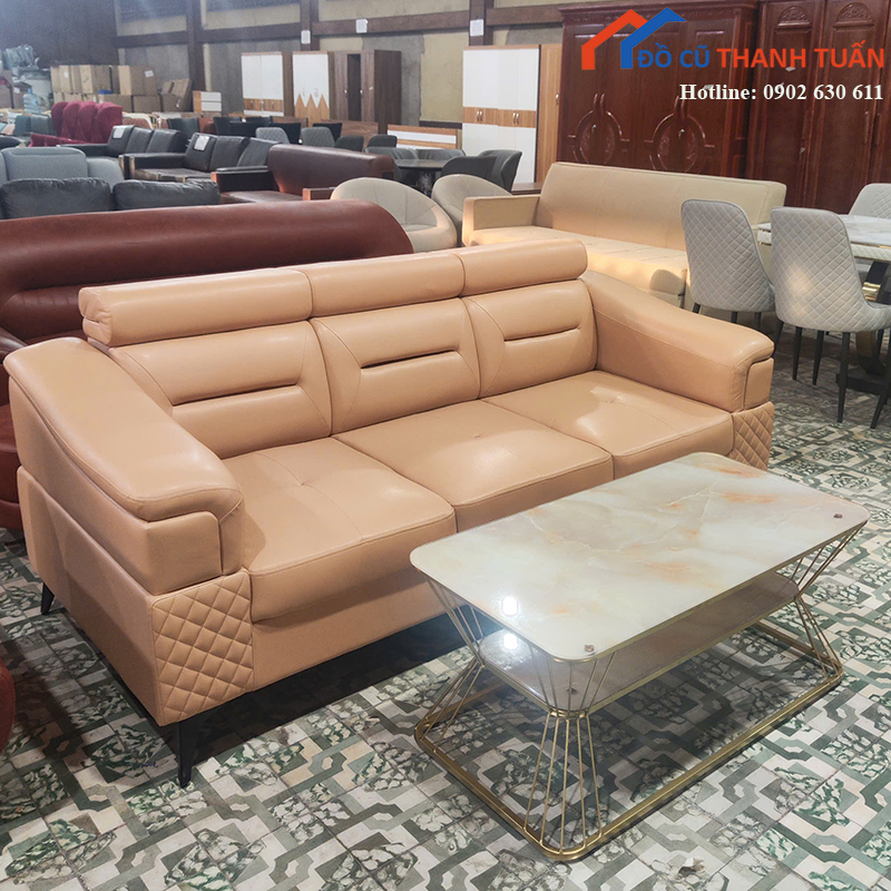 sofa-bang-boc-da-mau-kem-ba-cho-ngoi-moi-99-2 Thanh Lý Đồ Nội Thất Cũ - Chuyên Mua Bán Bàn Ghế Cũ Giá Tốt Nhất