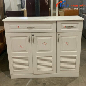 Tủ Giày Dép Cũ 1M1 Ba Cánh Có Hai Ngăn Kéo