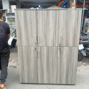 Tủ Hồ Sơ Cũ 1M6x1M2 6 Cánh Nhiều Ngăn Lưu Trữ