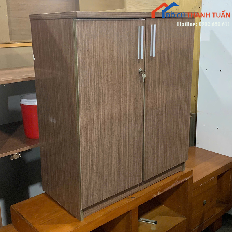 tu-ho-so-nhua-cu-2-canh-mau-van-go-nau-hien-dai-2 Thanh Lý Đồ Nội Thất Cũ - Chuyên Mua Bán Bàn Ghế Cũ Giá Tốt Nhất