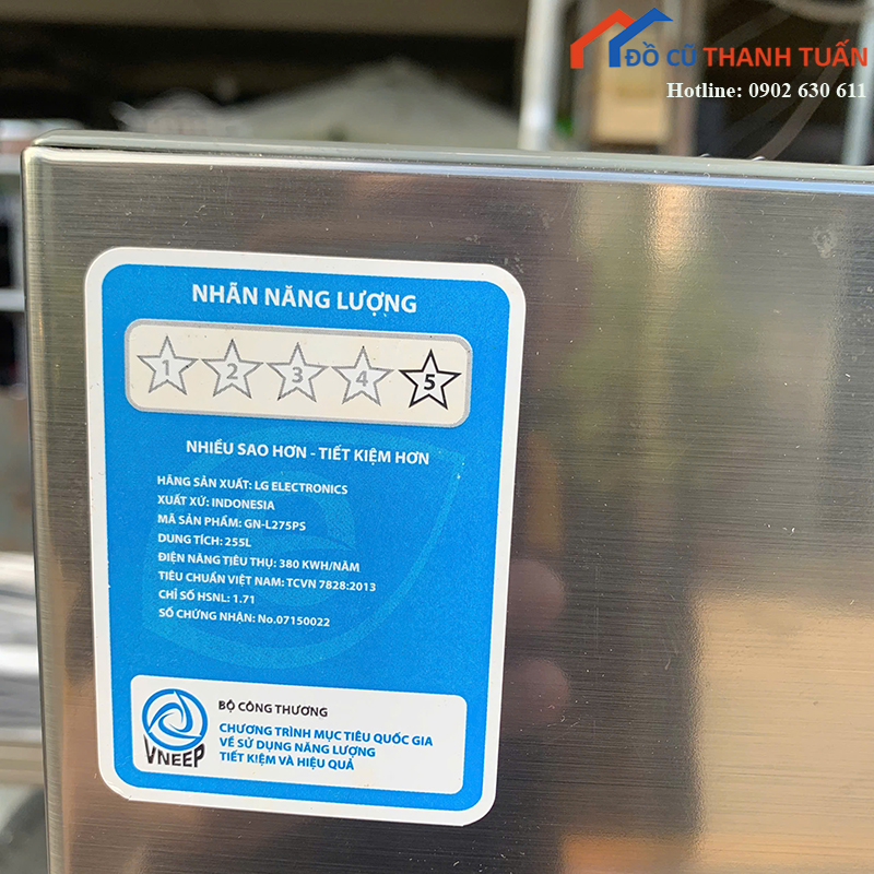 tu-lanh-lg-cu-255l-mau-bac-sang-gon-5 Tủ Lạnh LG Cũ 255L Màu Bạc Sang Gọn