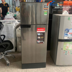 Tủ Lạnh Sharp Cũ 180L Màu Bạc Hiện Đại