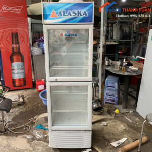 Tủ Mát Alaska Cũ 2 Cánh Kính Trưng Bày Nước Giải Khát Giá Rẻ