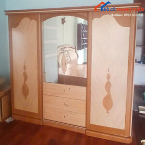 Tủ Quần Áo Cũ 2M2x2M1 Có Gương Soi Tiện Lợi