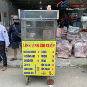 Xe Bán Hàng Cũ 1M8 Có Tủ Kính Trưng Bày