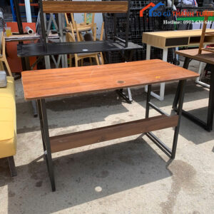 Bàn Làm Việc Cũ 1M Mặt Gỗ Vân Nâu Chắc Chắn