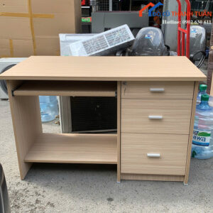 Bàn Làm Việc Cũ 1M2 Có Hộc Tủ Tiện Lợi