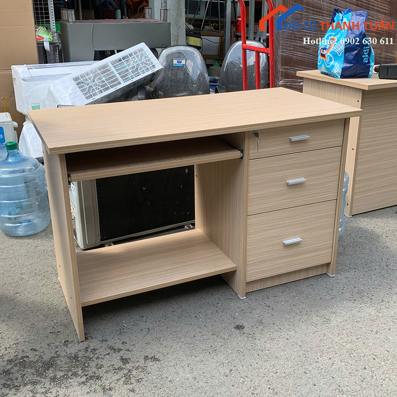 ban-lam-viec-cu-1m2-co-hoc-tu-tien-loi-3 Bàn Làm Việc Cũ 1M2 Có Hộc Tủ Tiện Lợi