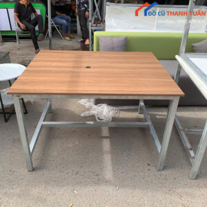 Bàn Làm Việc Cũ 1M2 Khung Sắt Chắc Chắn (Nhiều Mẫu)