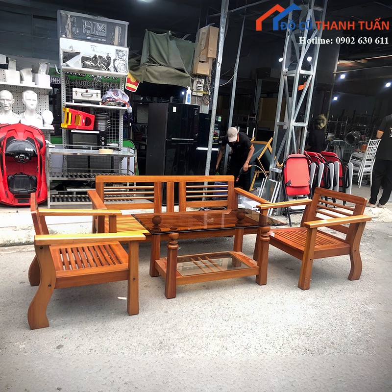bo-salon-go-hoang-anh-gia-lai-cu-kem-ban-kinh-sang-trong-1 Bộ Salon Gỗ Hoàng Anh Gia Lai Cũ Kèm Bàn Kính Sang Trọng