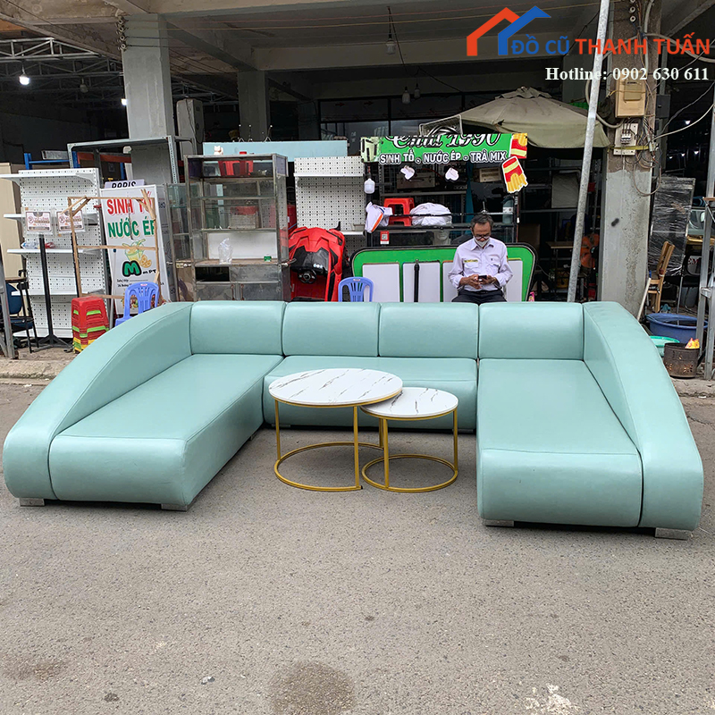 bo-sofa-chu-u-boc-da-cu-3m1-thiet-ke-sang-trong-1 Bộ Sofa Chữ U Bọc Da Cũ 3M1 Thiết Kế Sang Trọng