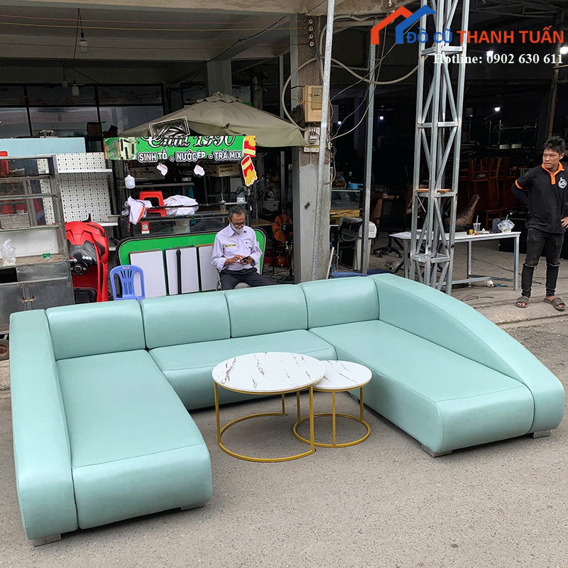 bo-sofa-chu-u-boc-da-cu-3m1-thiet-ke-sang-trong-2 Bộ Sofa Chữ U Bọc Da Cũ 3M1 Thiết Kế Sang Trọng