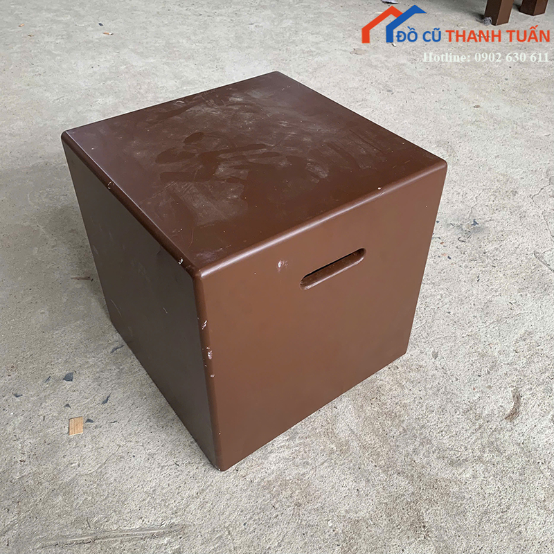 don-go-cu-40cm-mau-nau-nho-gon-da-nang-2 Đôn Gỗ Cũ 40CM Màu Nâu Nhỏ Gọn Đa Năng