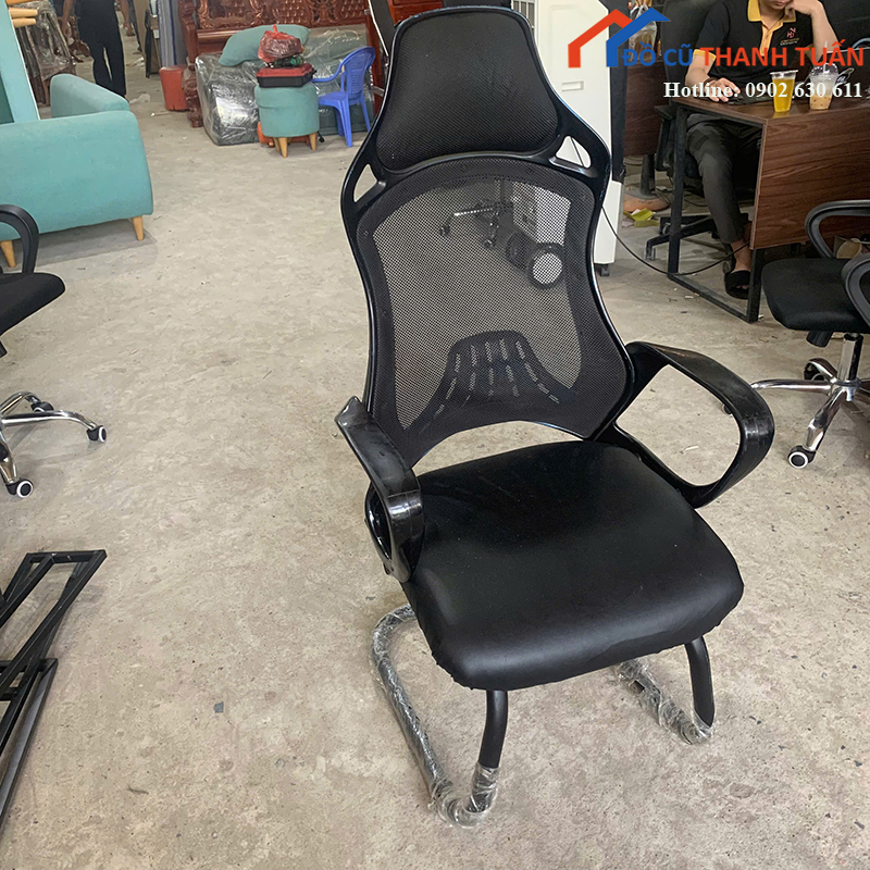 ghe-gaming-chan-quy-cu-lung-luoi-co-tua-dau-3 Ghế Gaming Chân Quỳ Cũ Lưng Lưới Có Tựa Đầu
