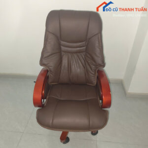 Ghế Giám Đốc Cũ Bọc Da Màu Nâu