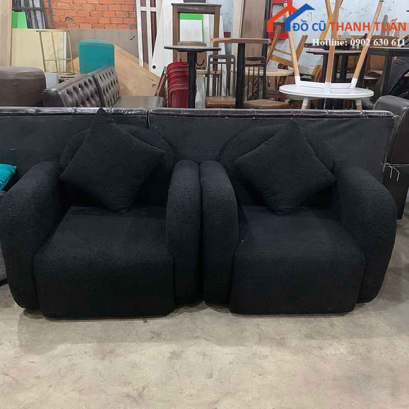 ghe-sofa-don-cu-boc-vai-ni-mau-den-hien-dai-4 Ghế Sofa Đơn Cũ Bọc Vải Nỉ Màu Đen Hiện Đại