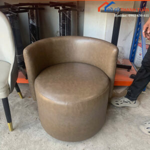 Ghế Sofa Đơn Cũ Màu Nâu Phong Cách Hiện Đại