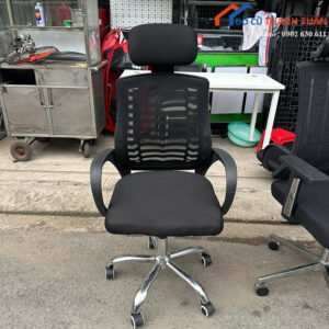 Ghế Xoay Văn Phòng Cũ Có Tựa Đầu Cao Cấp