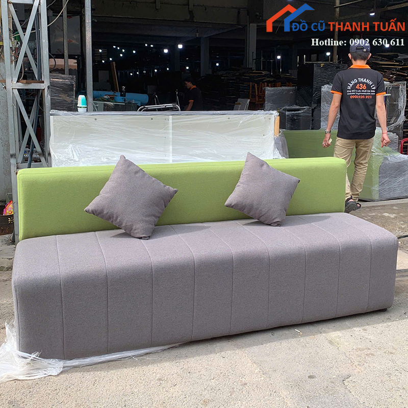 sofa-bang-cu-2m-boc-vai-hai-mau-1 Sofa Băng Cũ 2M Bọc Vải Hai Màu