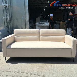 Sofa Băng Cũ Màu Kem Thiết Kế Tối Giản Hiện Đại