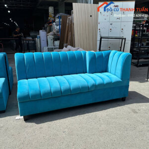 Sofa Băng Dài Cũ 1M9 Bọc Vải Nhung Êm Ái Cao Cấp