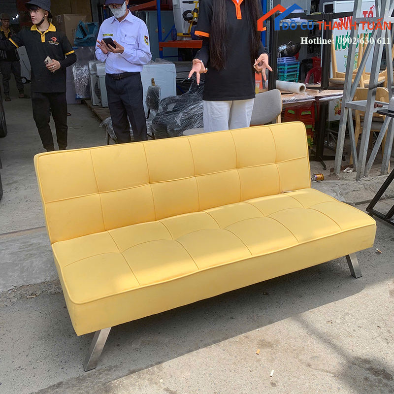 sofa-bed-cu-mau-vang-thiet-ke-hien-dai-3 Sofa Bed Cũ Màu Vàng Thiết Kế Hiện Đại