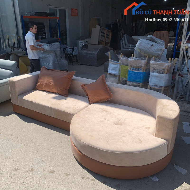 sofa-goc-cu-boc-da-phoi-vai-cao-cap-4 Sofa Góc Cũ Bọc Da Phối Vải Cao Cấp