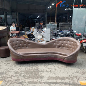Sofa Tân Cổ Điển Cũ 2M7 Lưng Rút Nút Sang Trọng