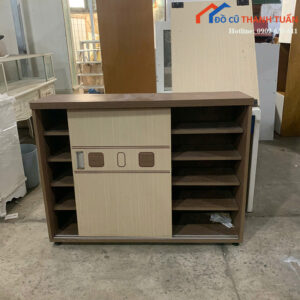 Tủ Giày Dép Cũ 1M2 Cửa Lùa Nhiều Ngăn