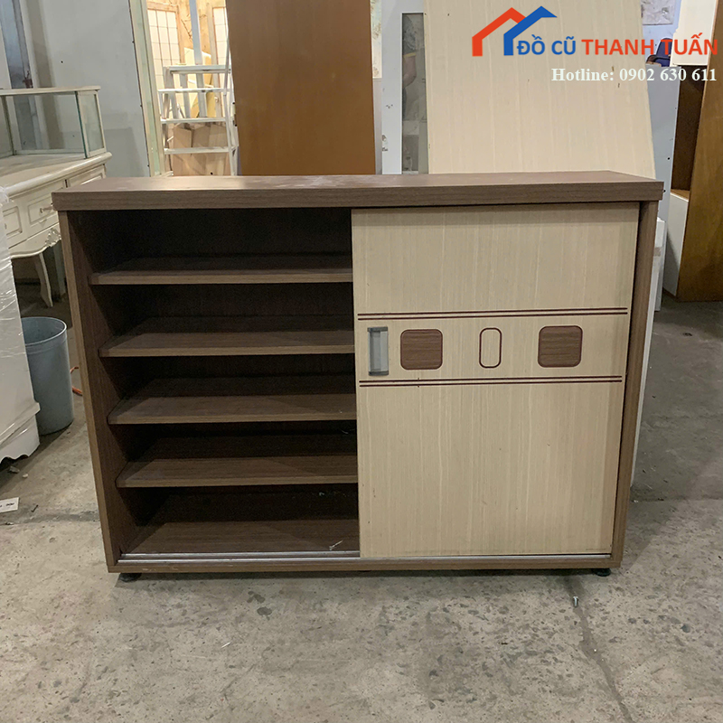 tu-giay-dep-cu-1m2-cua-lua-2 Tủ Giày Dép Cũ 1M2 Cửa Lùa Nhiều Ngăn