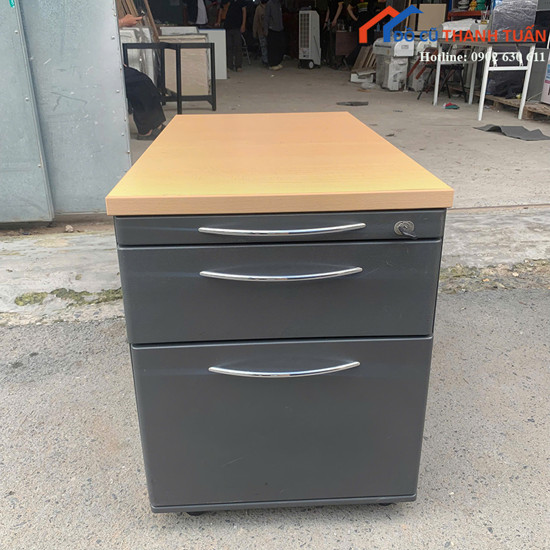 tu-ho-so-cu-3-ngan-co-khoa-mau-xam-cao-cap-1 Tủ Hồ Sơ Cũ 3 Ngăn Có Khóa Màu Xám Cao Cấp
