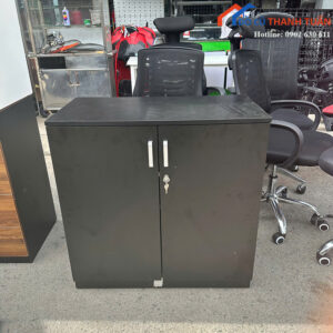 Tủ Hồ Sơ Cũ 80CM 2 Cánh Màu Đen Có Khóa