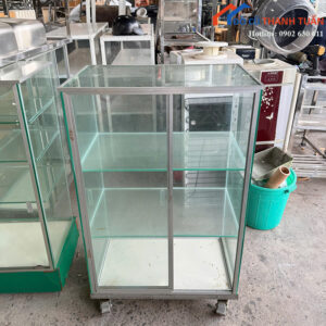 Tủ Kính Trưng Bày Cũ Cửa Lùa Phù Hợp Cửa Hàng