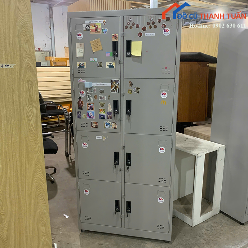 tu-locker-sat-cu-8-ngan-mau-xam-2 Thanh Lý Đồ Nội Thất Cũ - Chuyên Mua Bán Bàn Ghế Cũ Giá Tốt Nhất