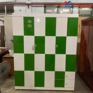 Tủ Quần Áo Cũ 1M6x2M 4 Cánh Màu Trắng Xanh