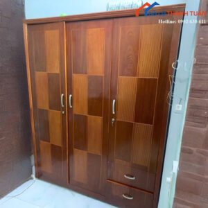 Tủ Quần Áo Cũ Ba Cánh Có Ngăn Kéo