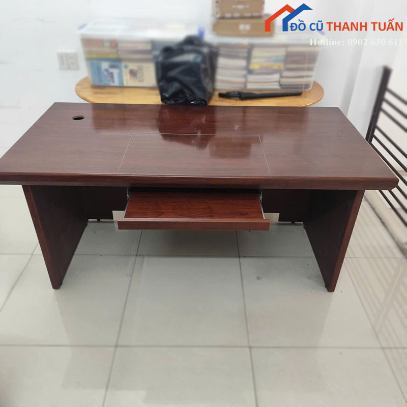ban-giam-doc-cu-1m6-mau-nau-sang-trong-3 Bàn Giám Đốc Cũ 1m6 Màu Nâu Sang Trọng