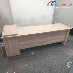 Bàn Giám Đốc Cũ 2m3 Thiết Kế Dáng Dài