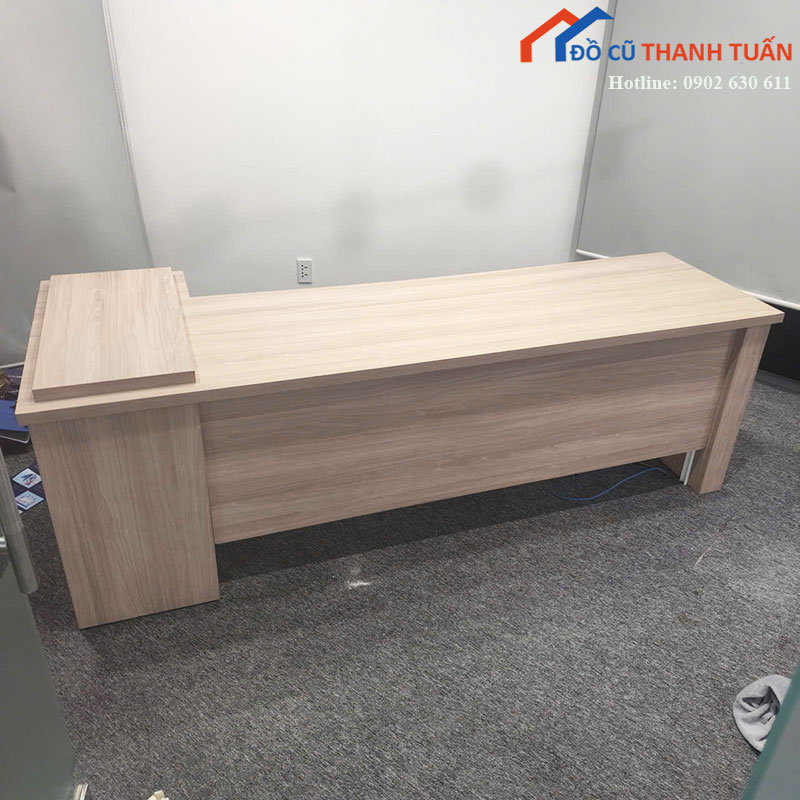 Bàn Giám Đốc Cũ 2m3 Thiết Kế Dáng Dài