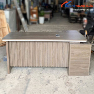Bàn Giám Đốc Gỗ 1m8 Cũ Kèm Hộc Phụ 1m2