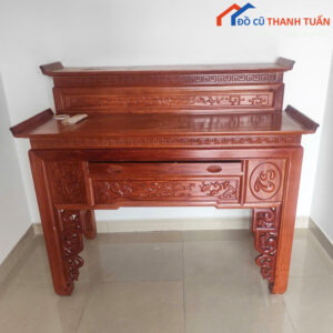 Bàn Thờ Gỗ Cũ 2 Tầng 1m53