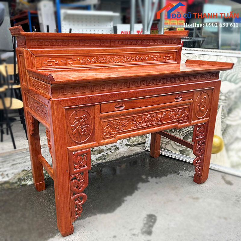 ban-tho-go-cu-2-tang-1m53-3 Bàn Thờ Gỗ Cũ 2 Tầng 1m53
