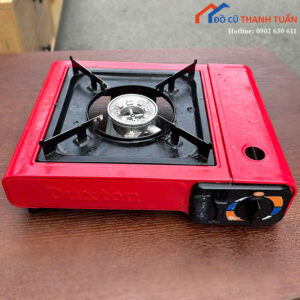Bếp Gas Mini Duxton Cũ Màu Đỏ Gọn Nhẹ
