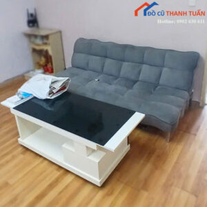 Bộ Sofa Bed Cũ Kèm Bàn Sofa Mặt Kính
